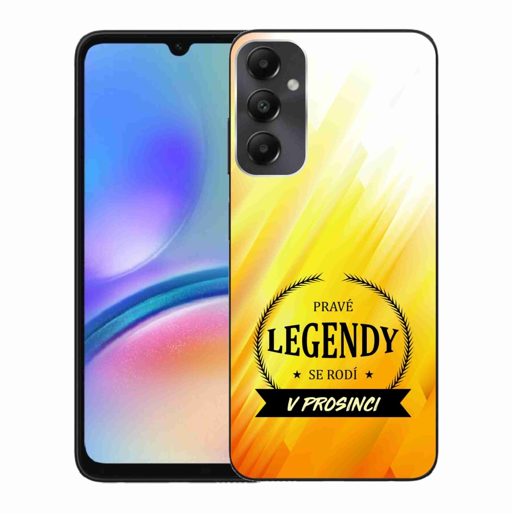 Gélový kryt mmCase na Samsung Galaxy A05s - legendy v decembri žlté pozadie