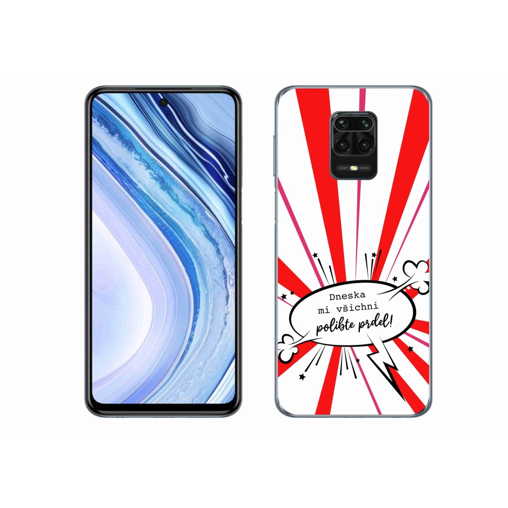 Gélový kryt mmCase na Xiaomi Redmi Note 9 Pro - vtipný text 15 biele pozadie
