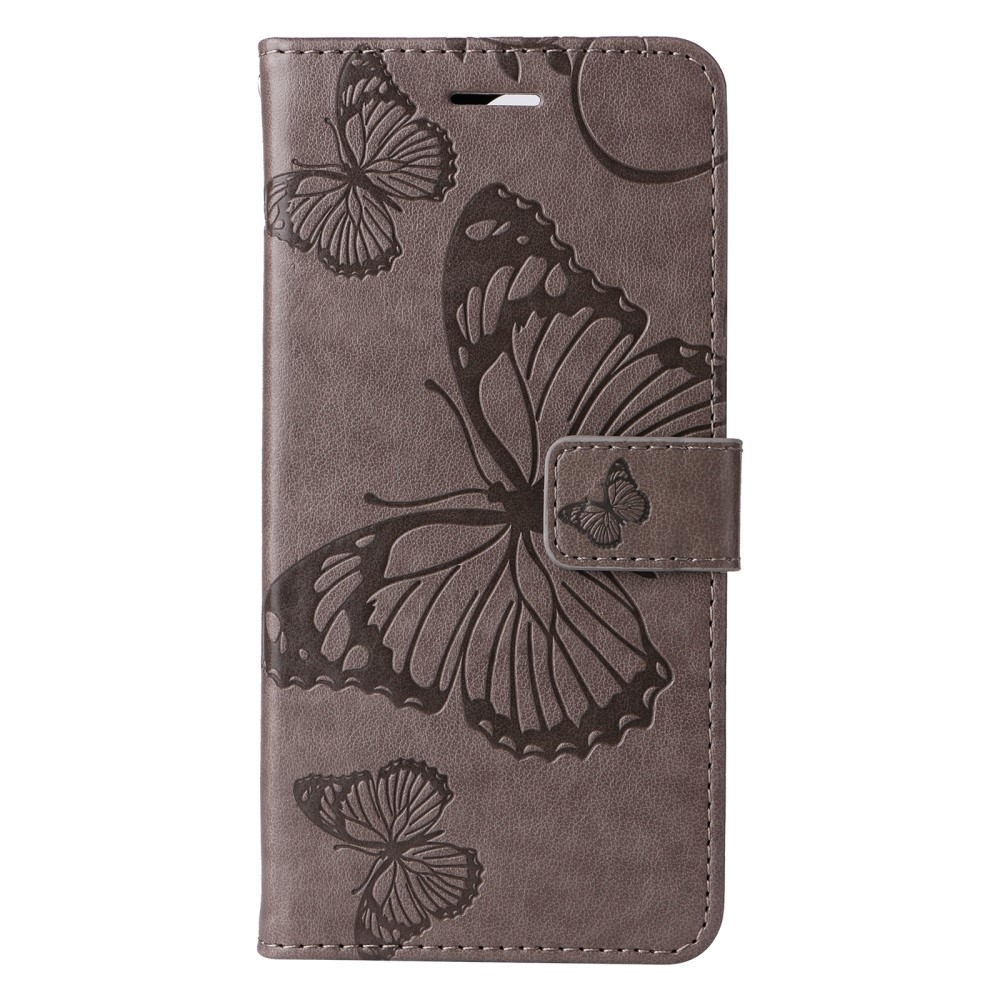 Big Butterfly knižkové púzdro na Xiaomi Redmi Note 13 - šedé