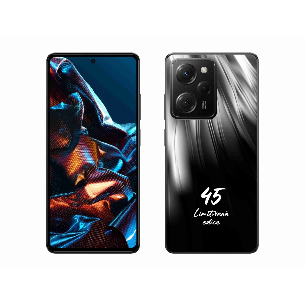 Gélový kryt mmCase na Xiaomi Poco X5 Pro 5G - 45 limitovaná edícia čierne pozadie