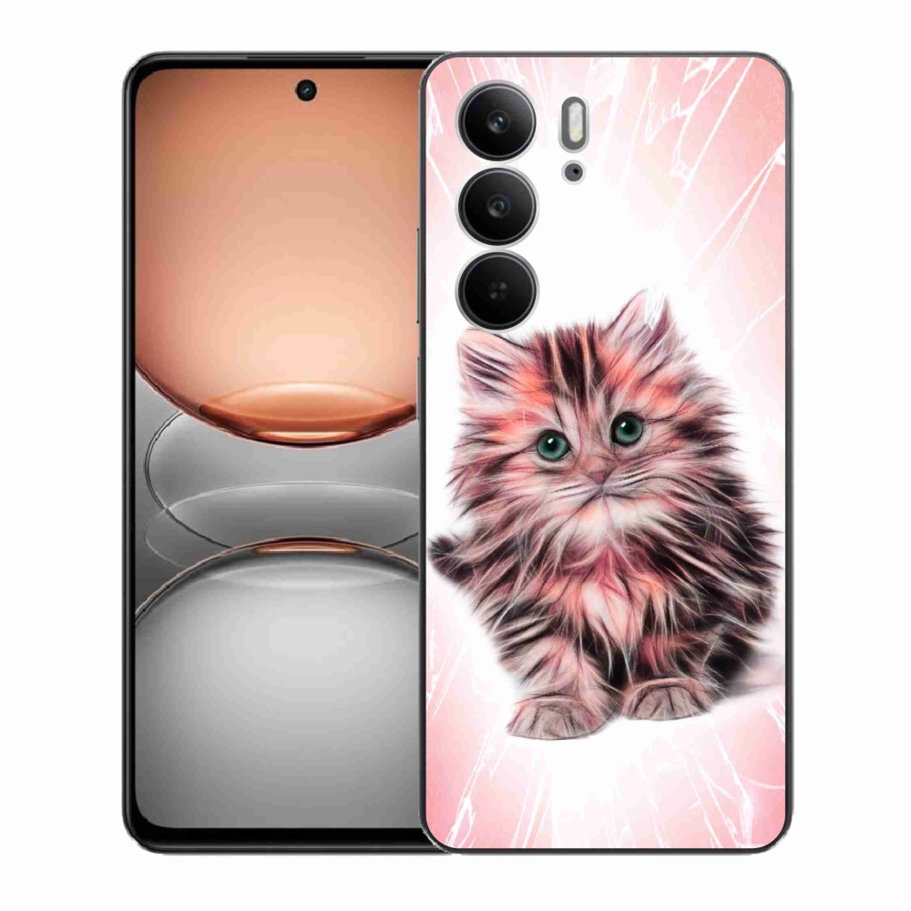 Gélový kryt mmCase na Realme C75 - roztomilé mačiatko
