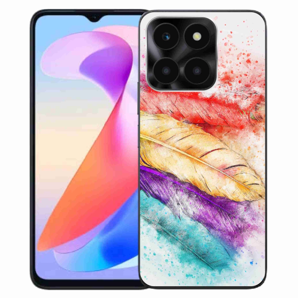 Gélový kryt mmCase na Honor X6a - farebné perie