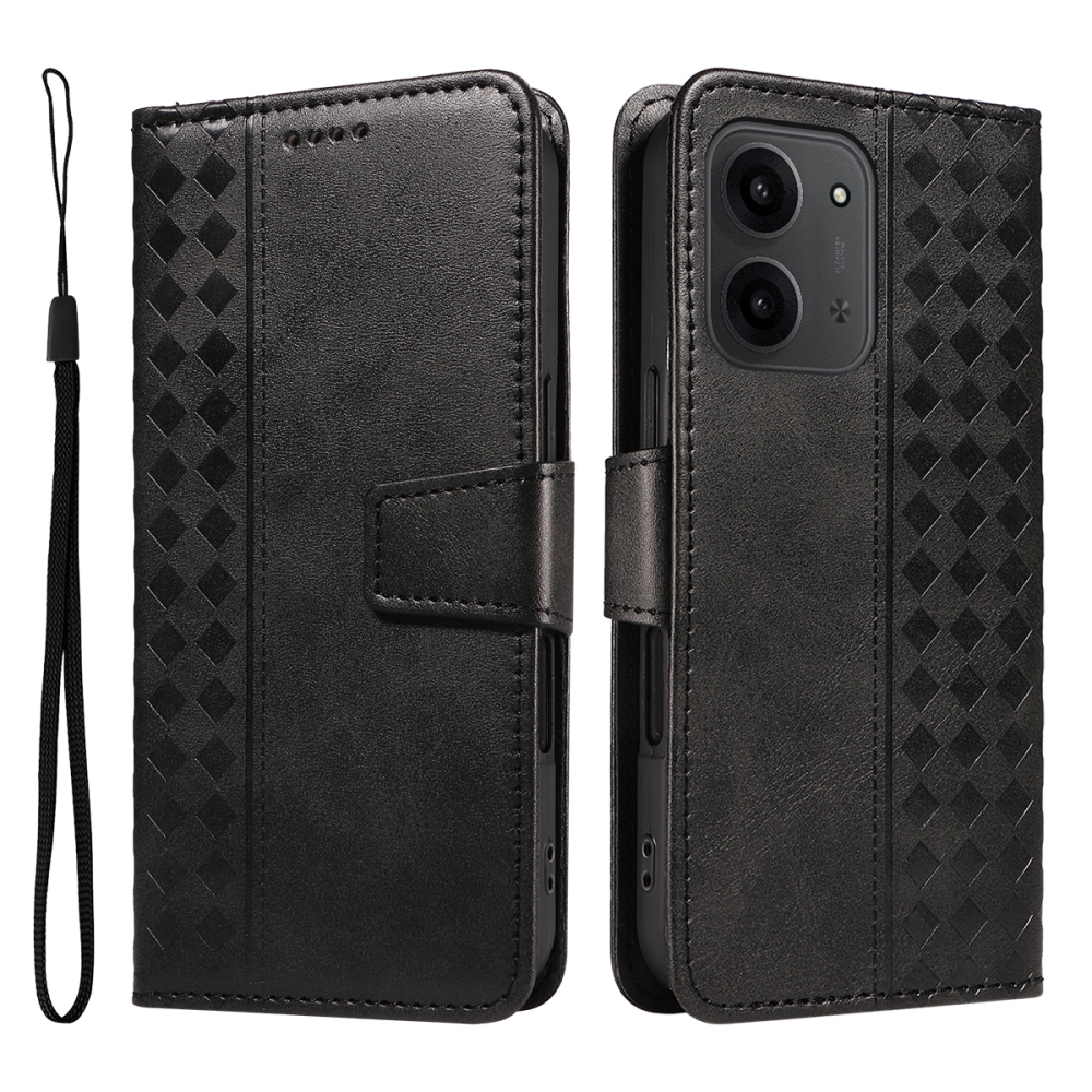 Grids knižkové púzdro na Xiaomi Redmi 15C 4G/5G (173mm) - čierne