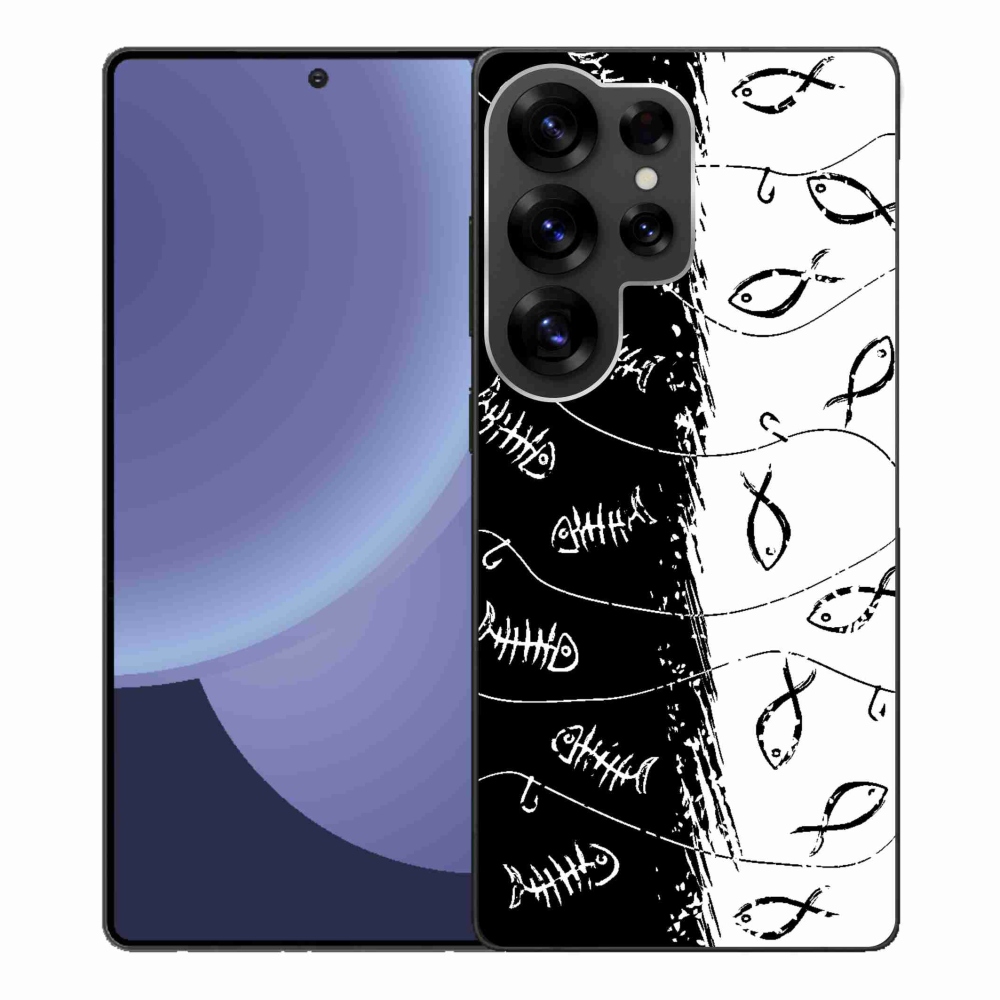 Gélový kryt mmCase na Samsung Galaxy S25 Ultra - kostry a rybky
