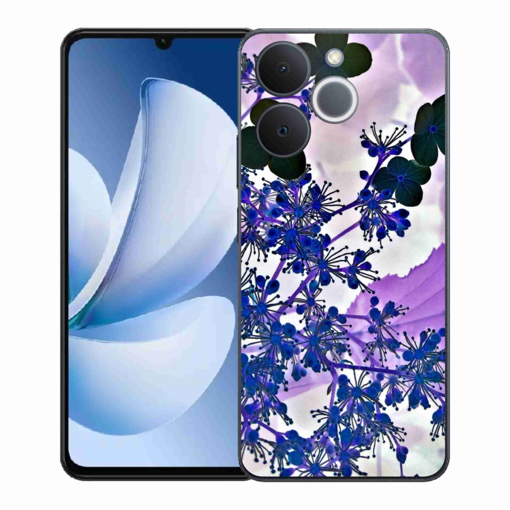 Gélový kryt mmCase na Realme Note 70T - kvet hortenzie