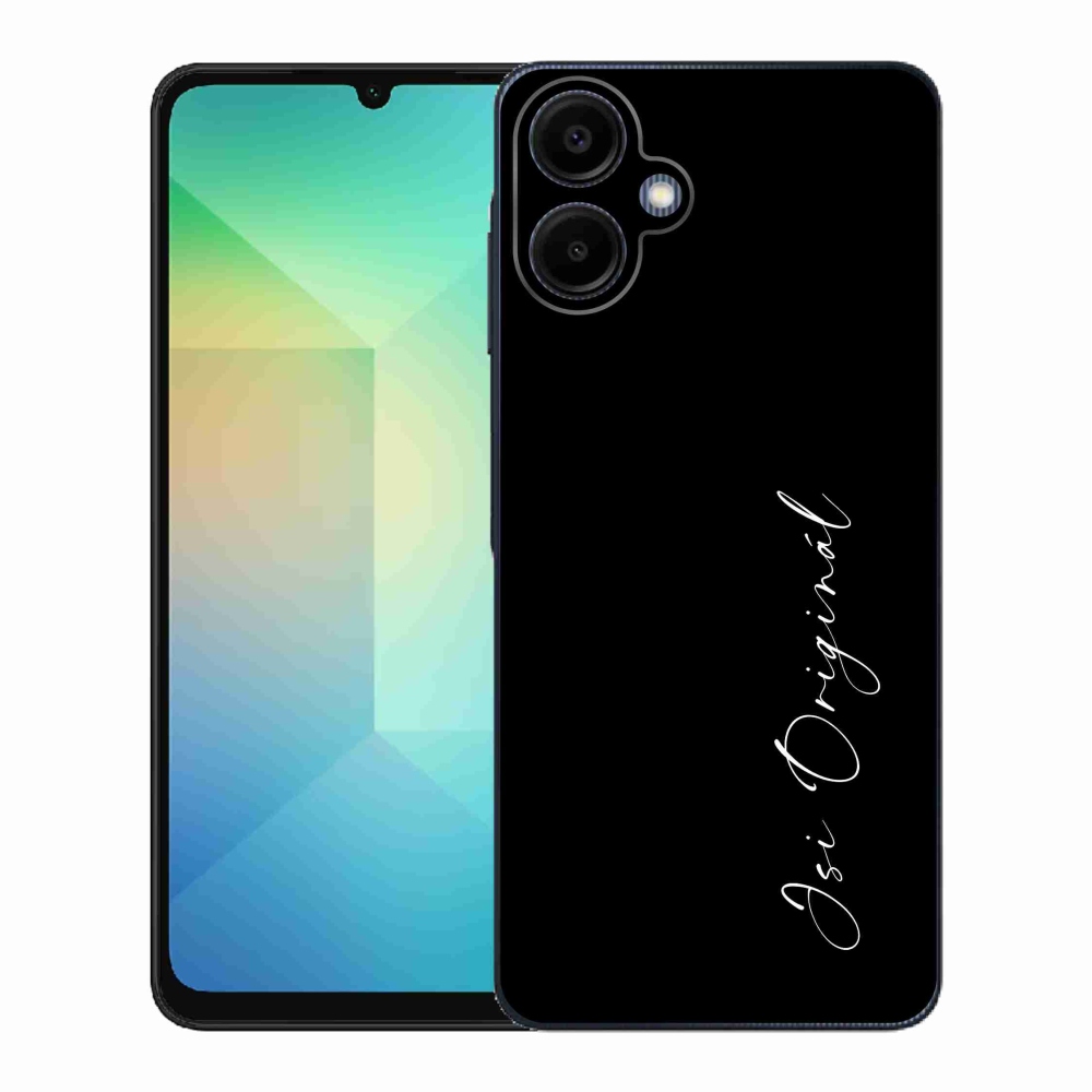 Gélový kryt mmCase na Samsung Galaxy A06 4G - si originál čierne pozadie