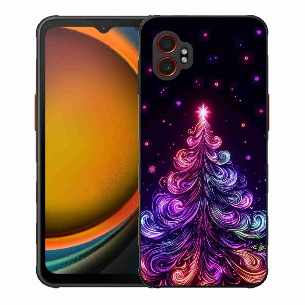 Gélový kryt mmCase na Samsung Galaxy Xcover 7 Pro - neónový vianočný stromček 1