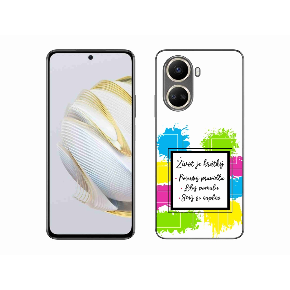Gélový kryt mmCase na Huawei Nova 10 SE - citát 5 biele pozadie