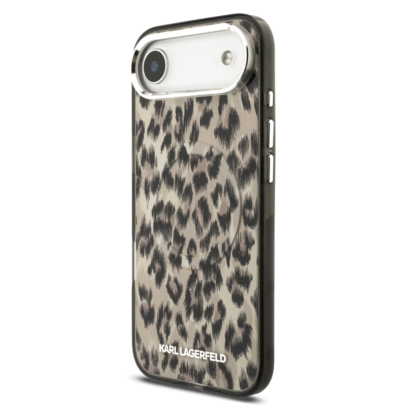 Karl Lagerfeld IML Leopard MagSafe zadný kryt pre iPhone Air Brown
