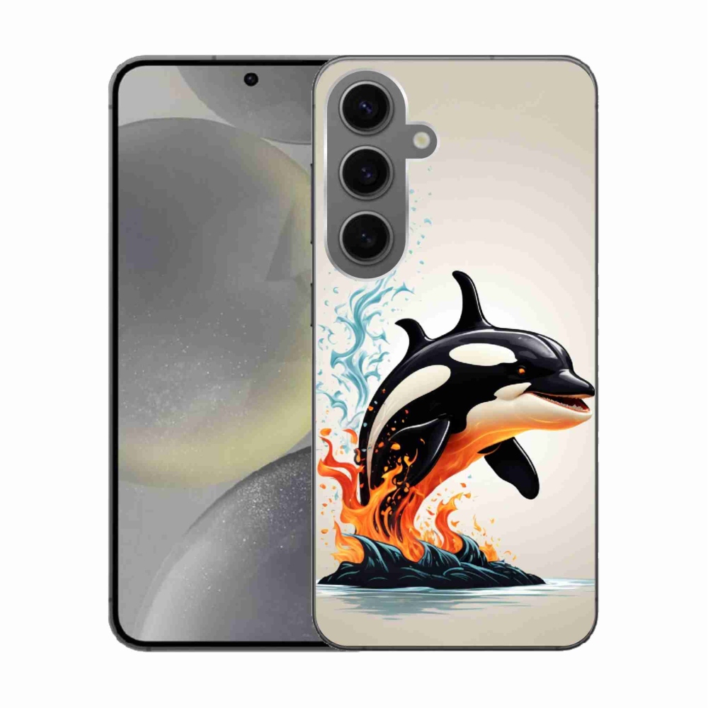 Gélový kryt mmCase na Samsung Galaxy S24 - kosatka