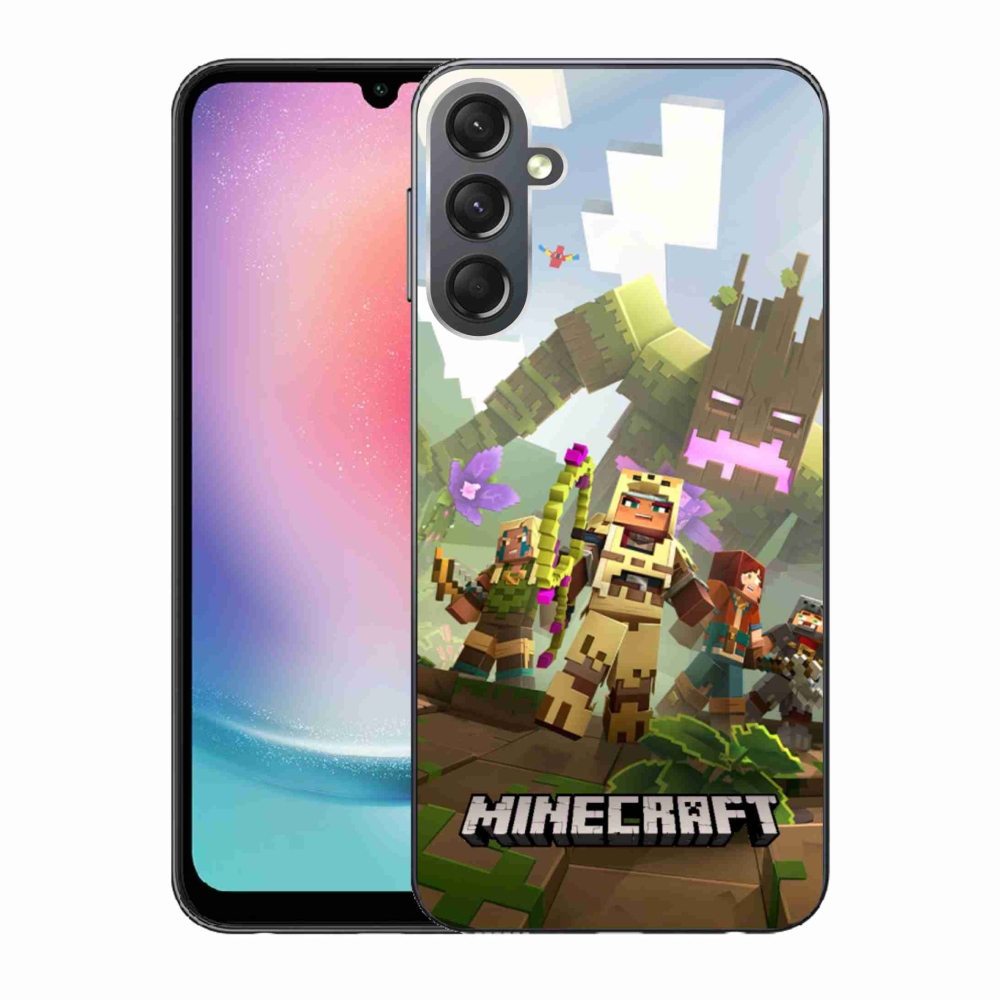 Gélový kryt mmCase na Samsung Galaxy A24 - minecraft 1