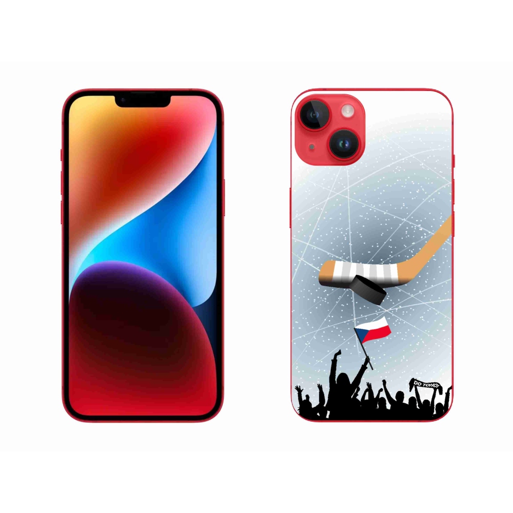 Gélový kryt mmCase na iPhone 14 Plus - fanúšikovia hokeja