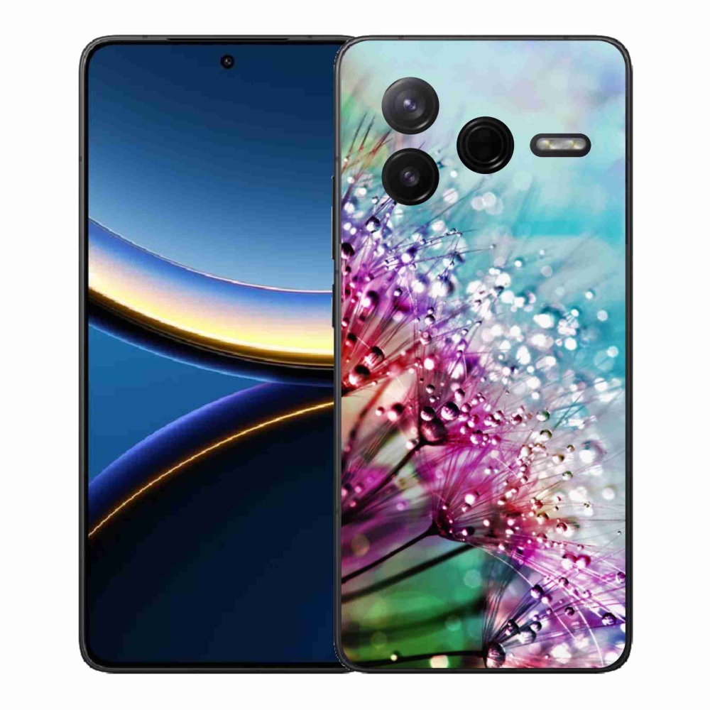 Gélový kryt mmCase na Xiaomi Poco F7 Pro - farebné kvety