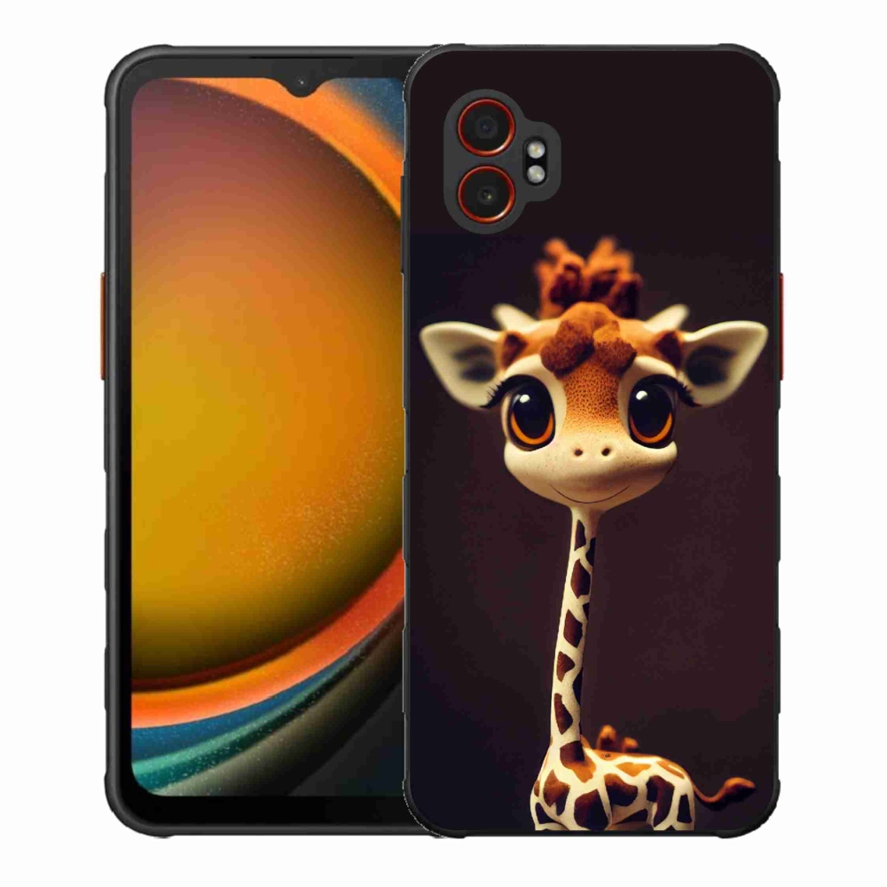 Gélový kryt mmCase na Samsung Galaxy Xcover 7 Pro - malá žirafa