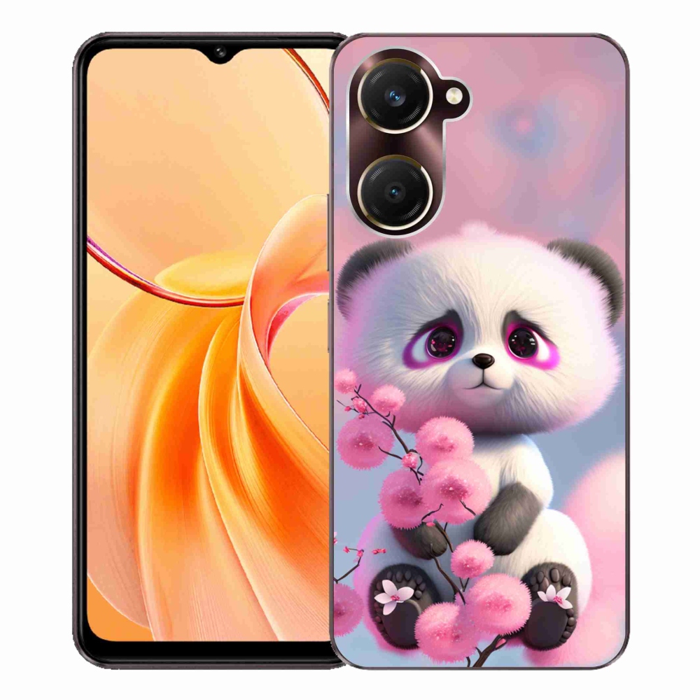 Gélový kryt mmCase na Vivo Y28s 5G - roztomilá panda 1