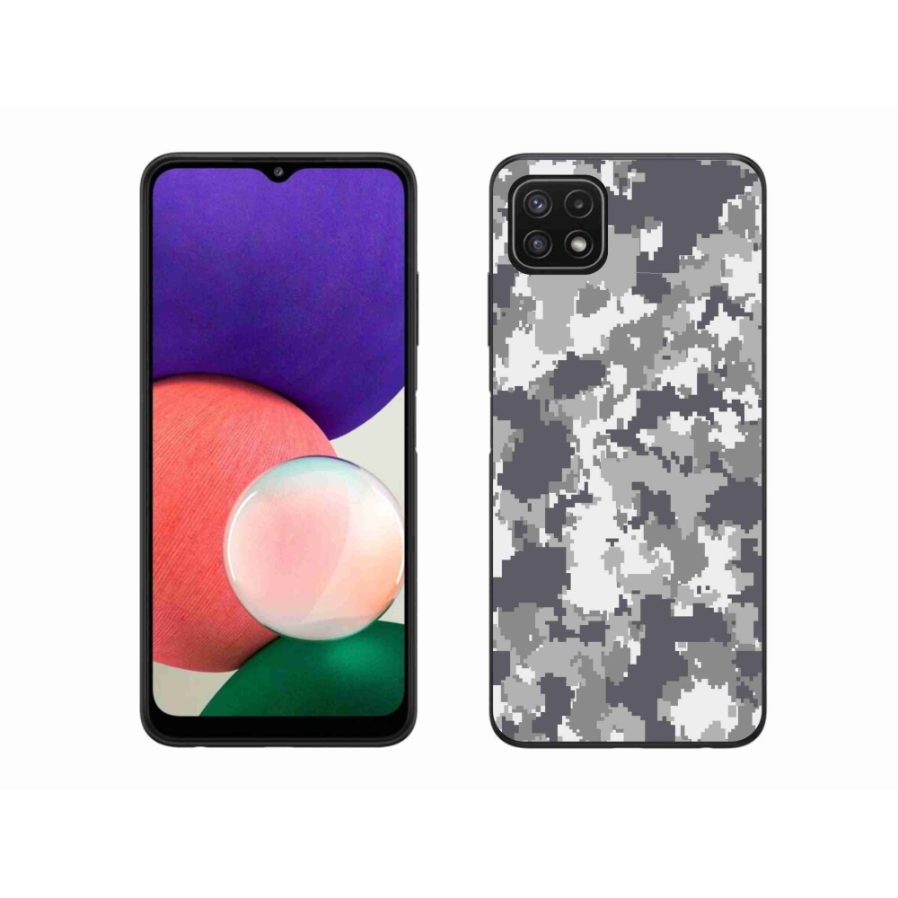 Gélový kryt mmCase na Samsung Galaxy A22 5G - maskáčový vzor 2