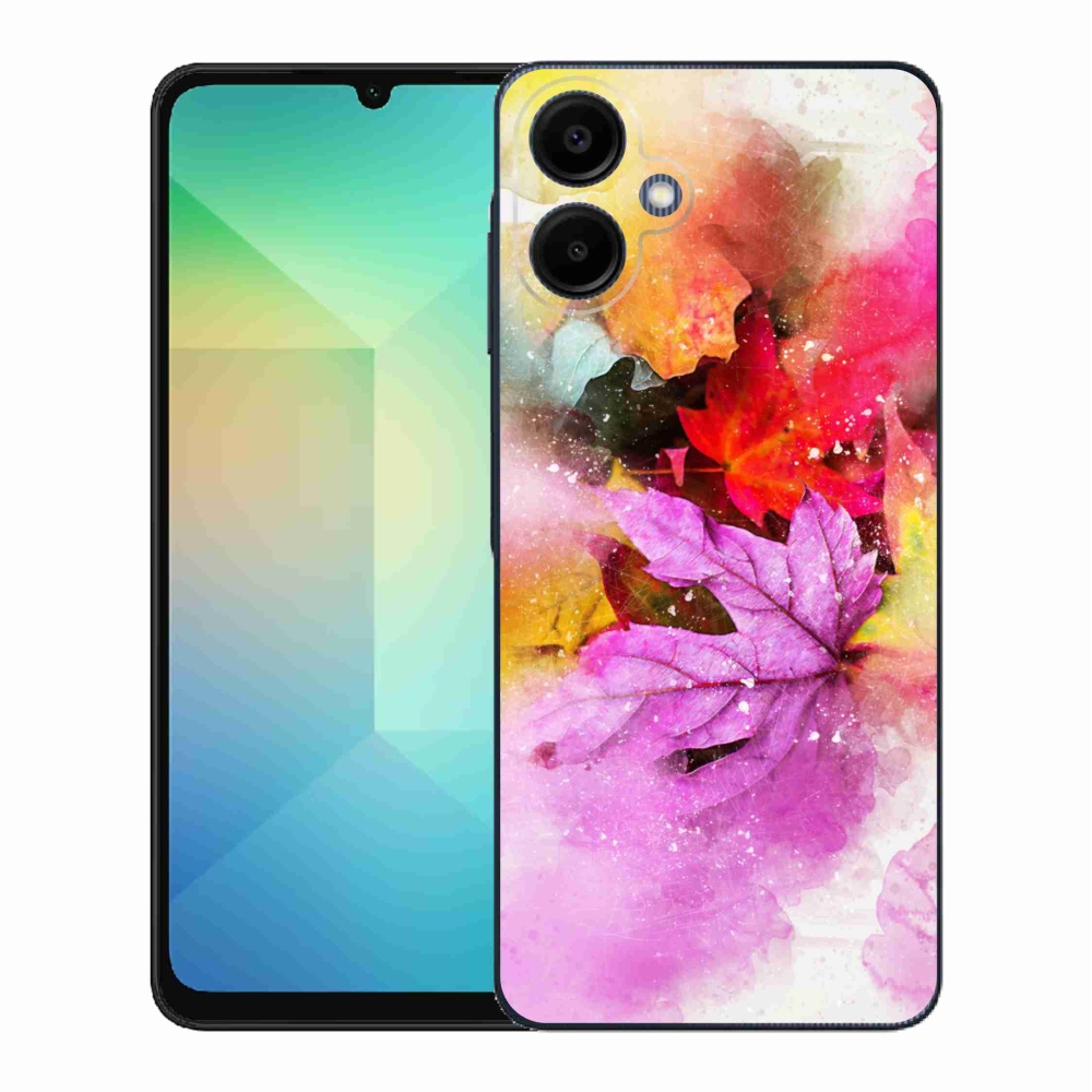 Gélový kryt mmCase na Samsung Galaxy A06 4G - farebné listy