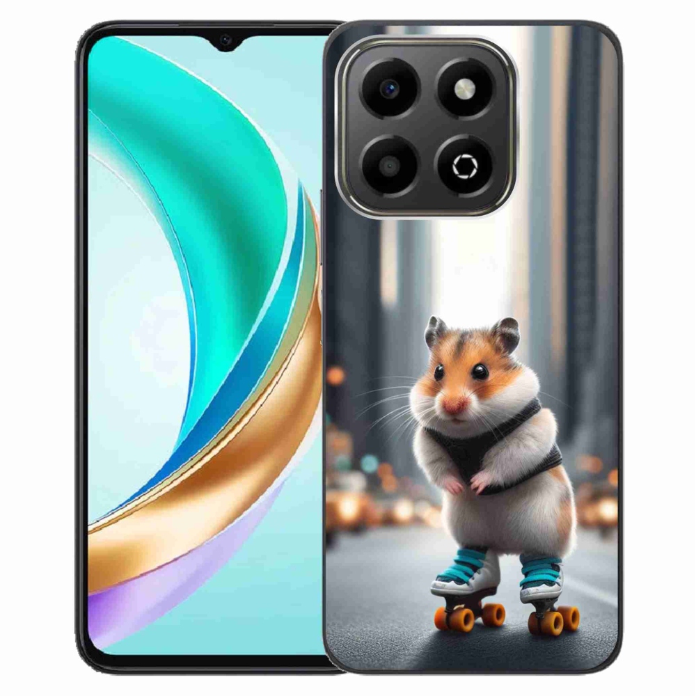 Gélový kryt mmCase na Honor X6b - škrečok na korčuliach
