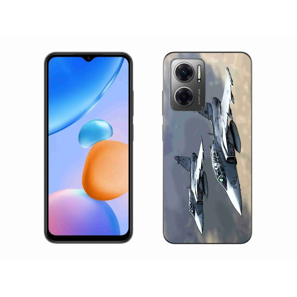 Gélový kryt mmCase na Xiaomi Redmi 10 5G - stíhačky