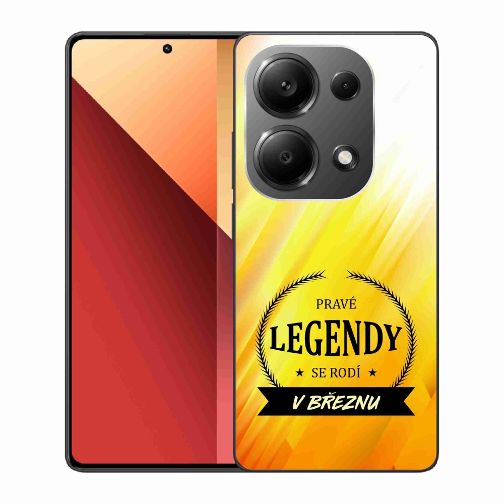 Gélový kryt mmCase na Xiaomi Redmi Note 13 Pro 4G/Poco M6 Pro - legendy v marci žlté pozadie