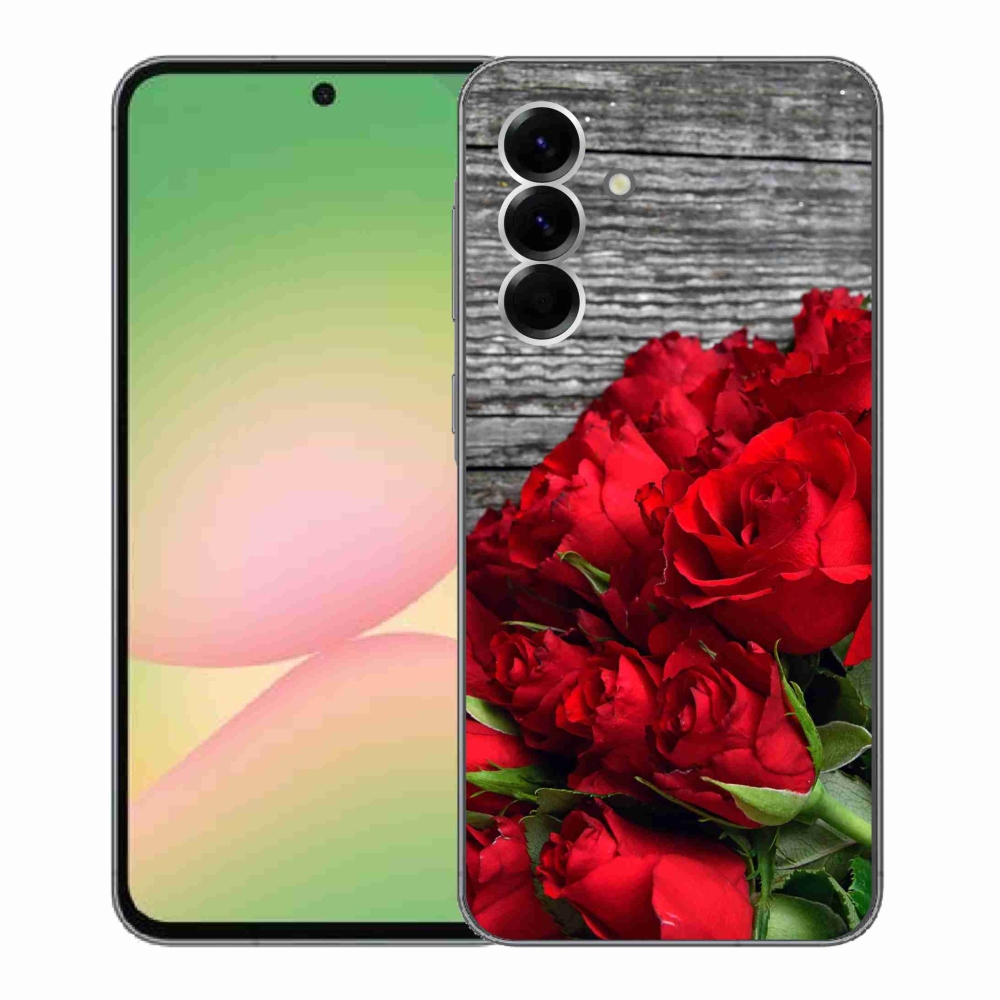 Gélový kryt mmCase na Samsung Galaxy A56 5G - červené ruže
