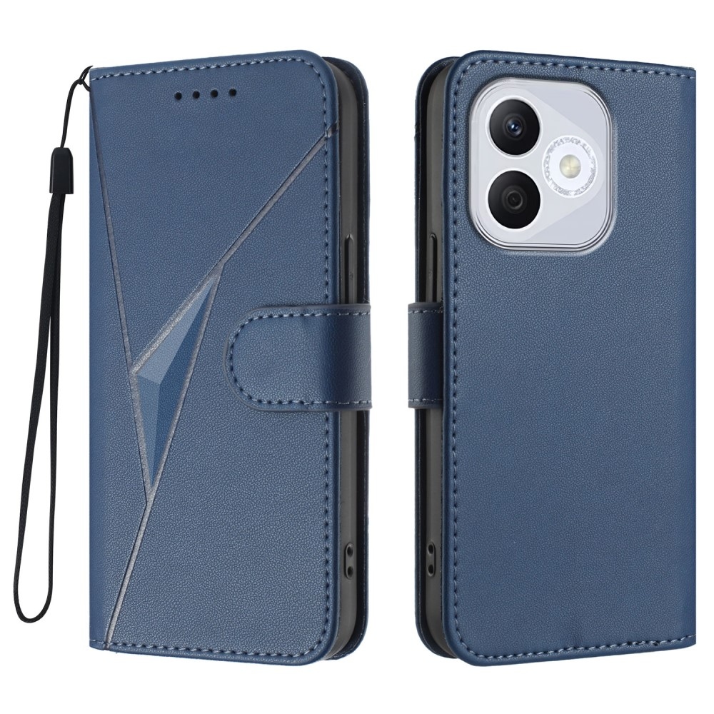 Triangles knižkové puzdro na Honor 400 Lite - modré