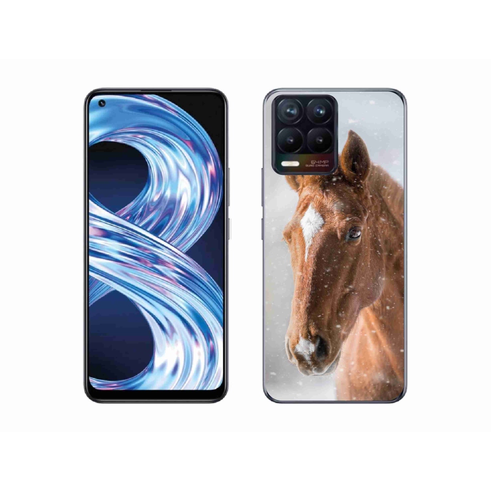 Gélový kryt mmCase na Realme 8 Pro - hnedý kôň 2