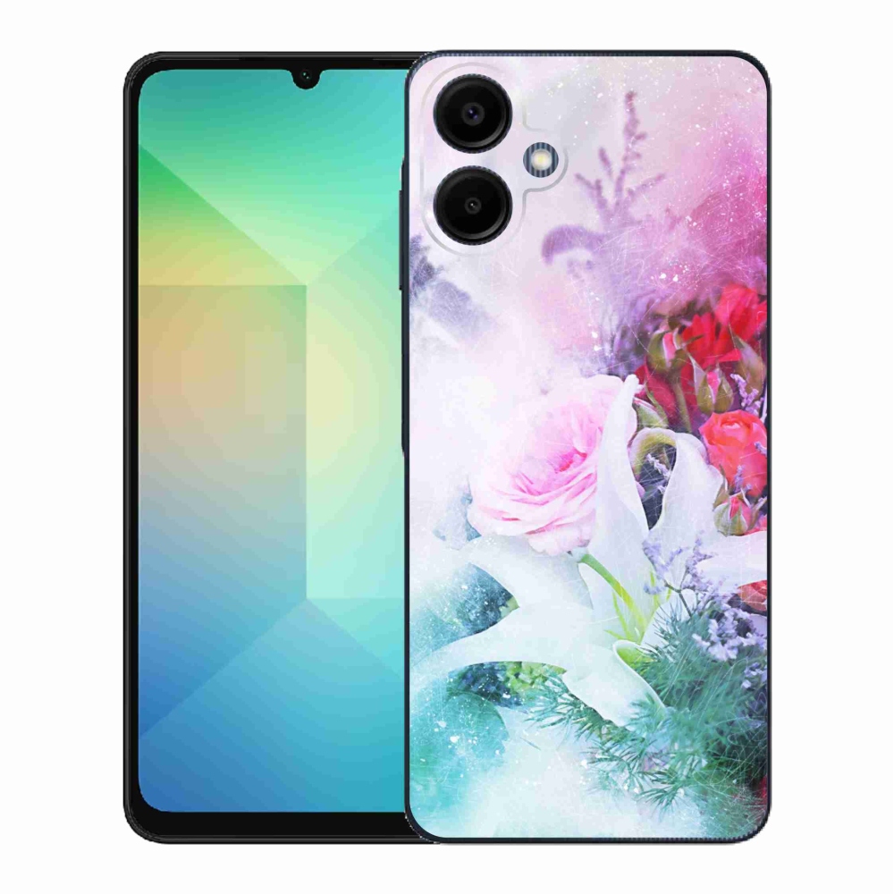 Gélový kryt mmCase na Samsung Galaxy A06 4G - kvety 4