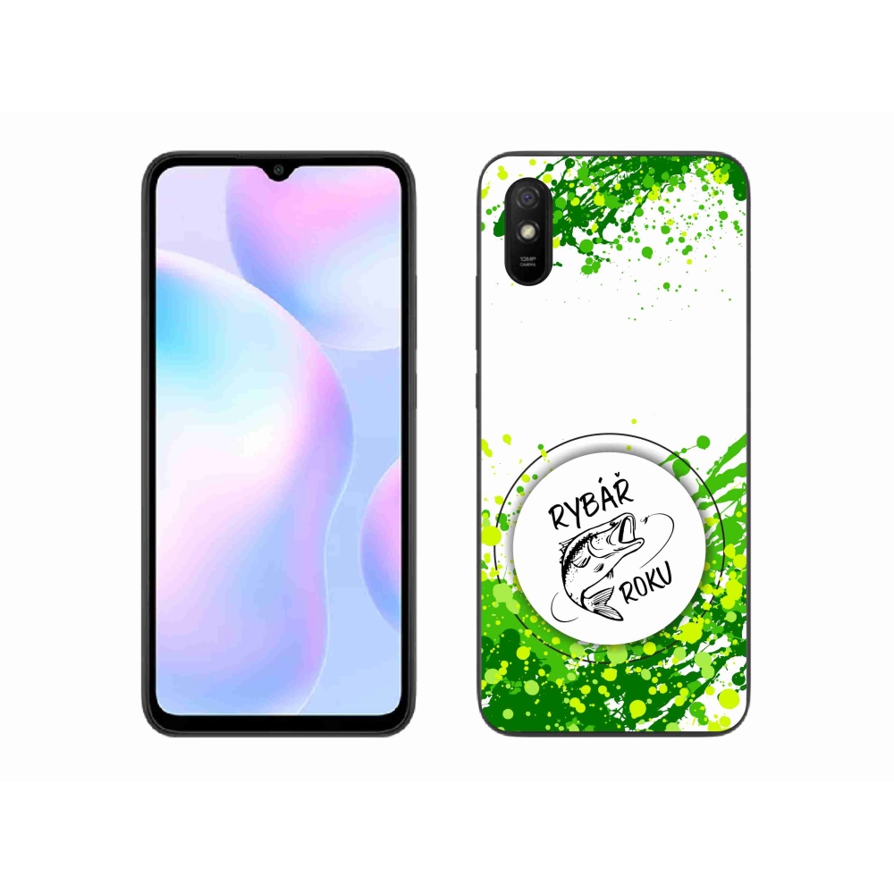 Gélový kryt mmCase na Xiaomi Redmi 9AT - rybár roku biele pozadie