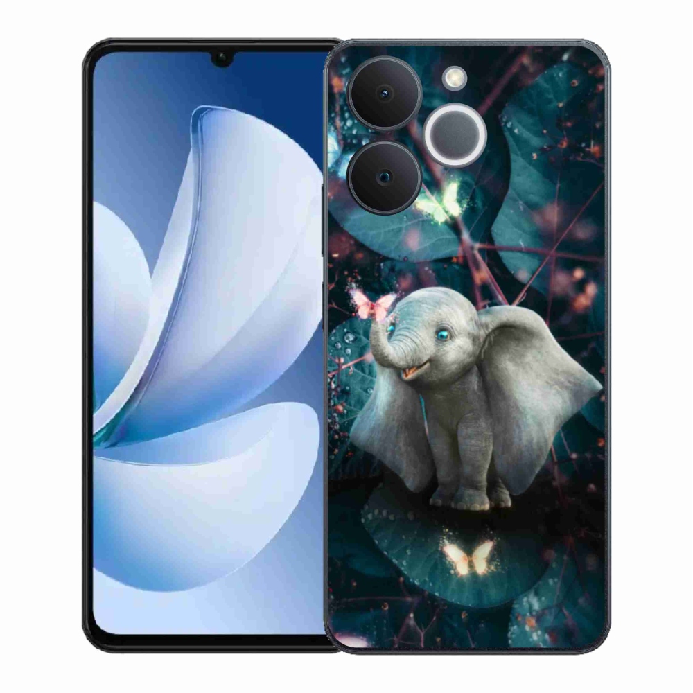 Gélový kryt mmCase na Realme Note 70T - roztomilý slon