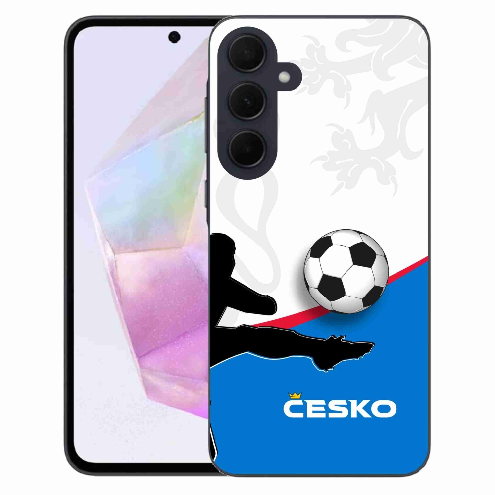 Gélový kryt mmCase na Samsung Galaxy A35 5G - futbal Česko 3
