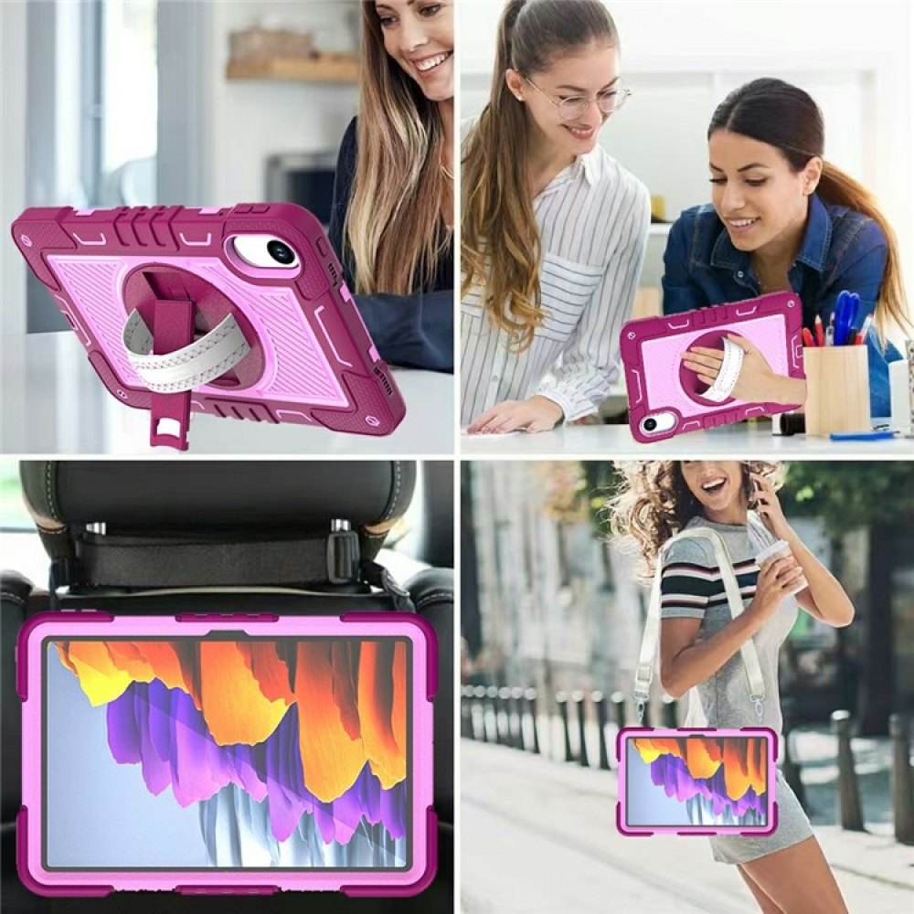 Strape odolný kryt s úchopom na ruku a popruhom na Xiaomi Redmi Pad 2 - rose/ružový