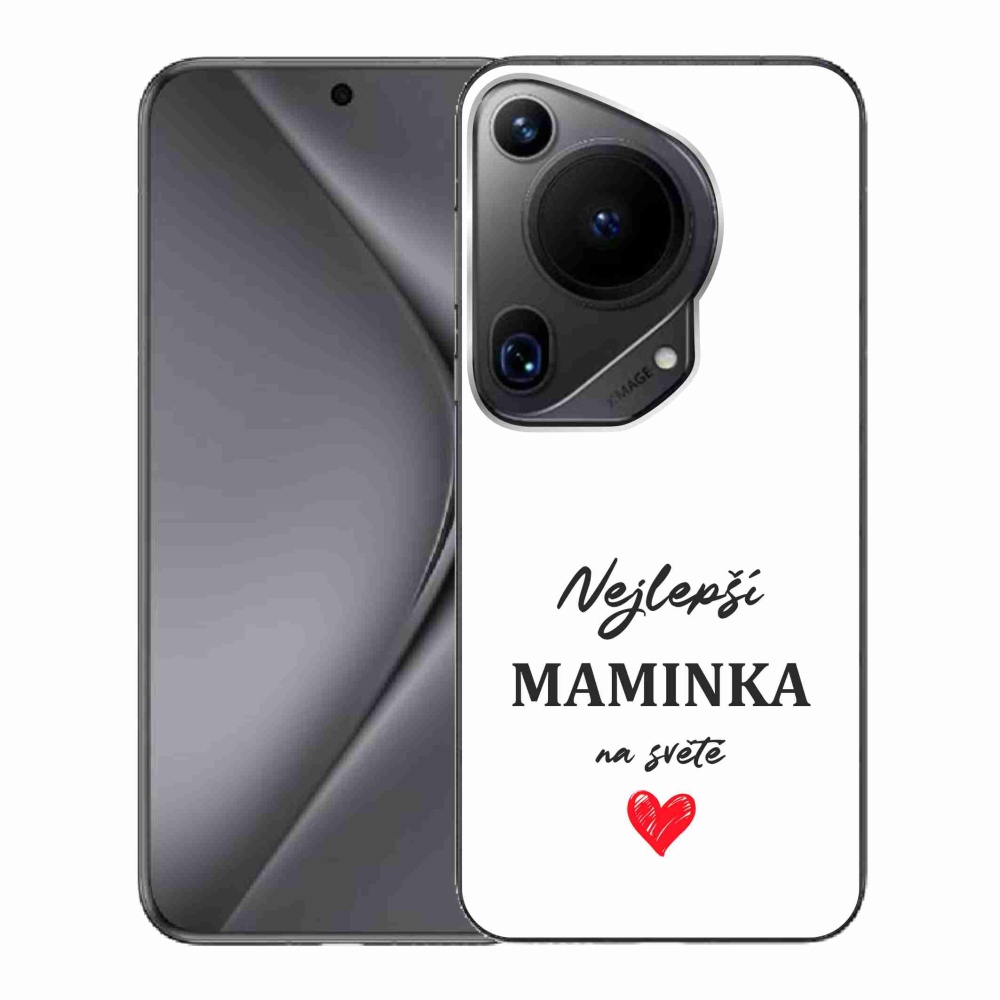 Gélový kryt mmCase na Huawei Pura 70 Ultra - najlepšia mamička 1 biele pozadie
