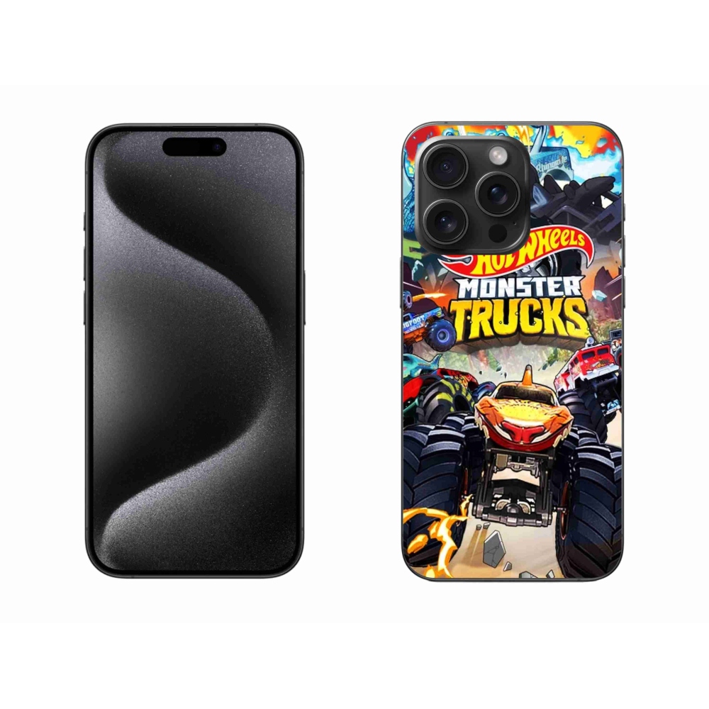 Gélový kryt mmCase na iPhone 15 Pro Max - hot wheels 2