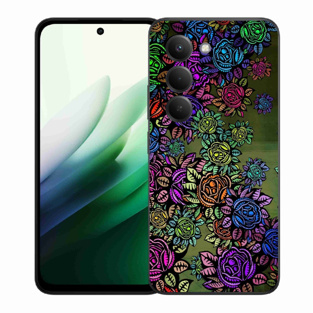 Gélový kryt mmCase na Xiaomi Redmi 15 5G (169mm) - kvety 6