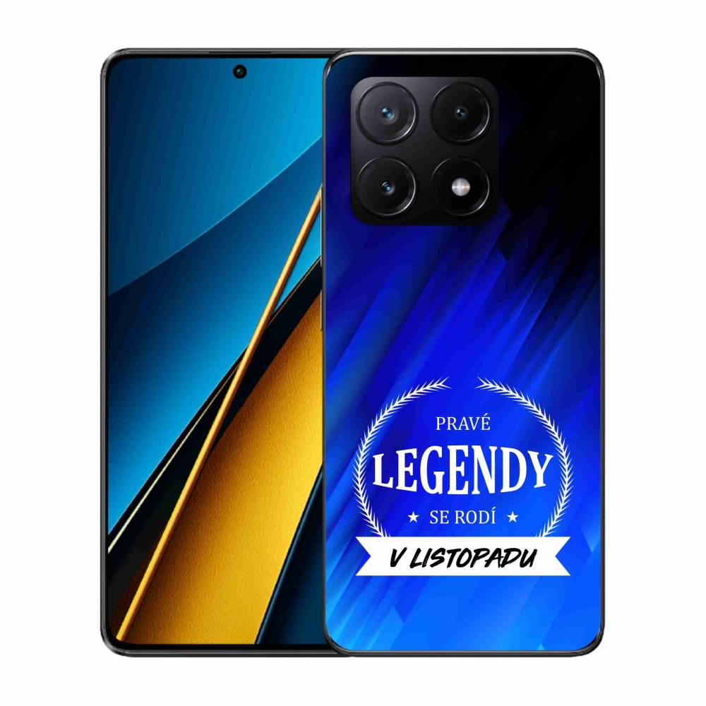 Gélový kryt mmCase na Xiaomi Poco X6 Pro 5G - legendy v novembri modré pozadie