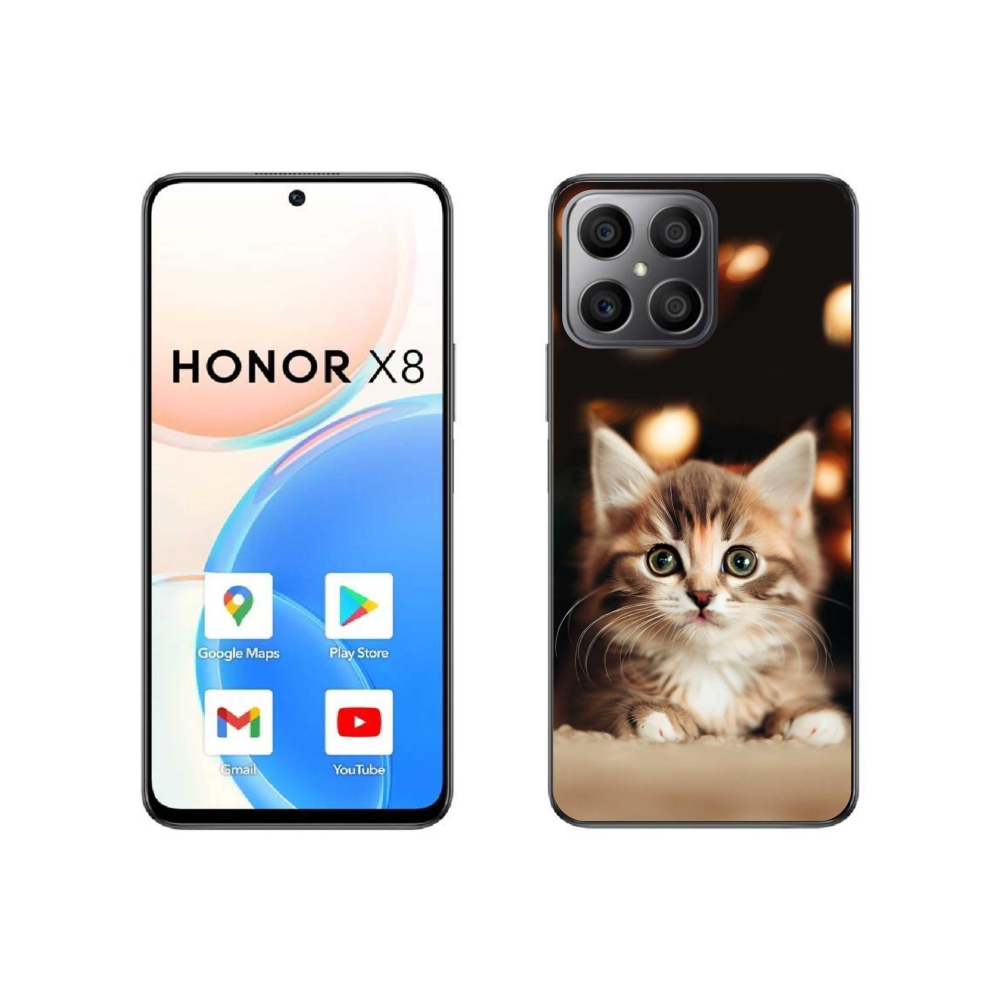 Gélový kryt mmCase na Honor X8 4G - roztomilé mačiatko 2