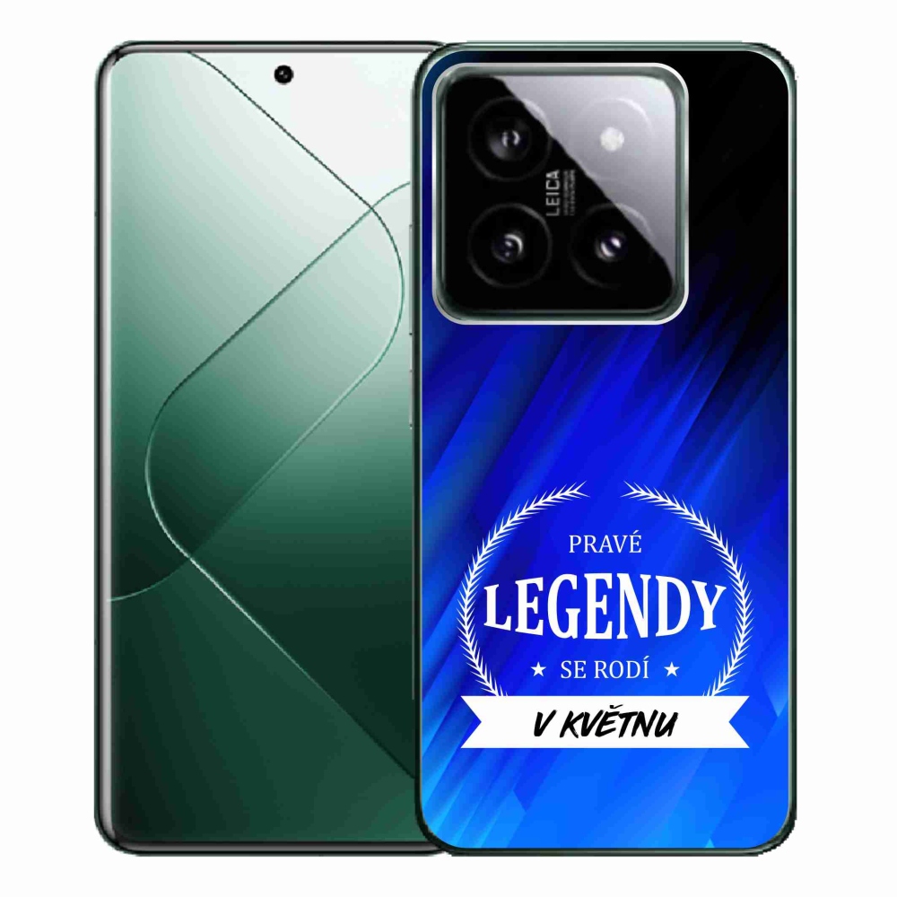 Gélový kryt mmCase na Xiaomi 14 Pro - legendy v máji modrej pozadí