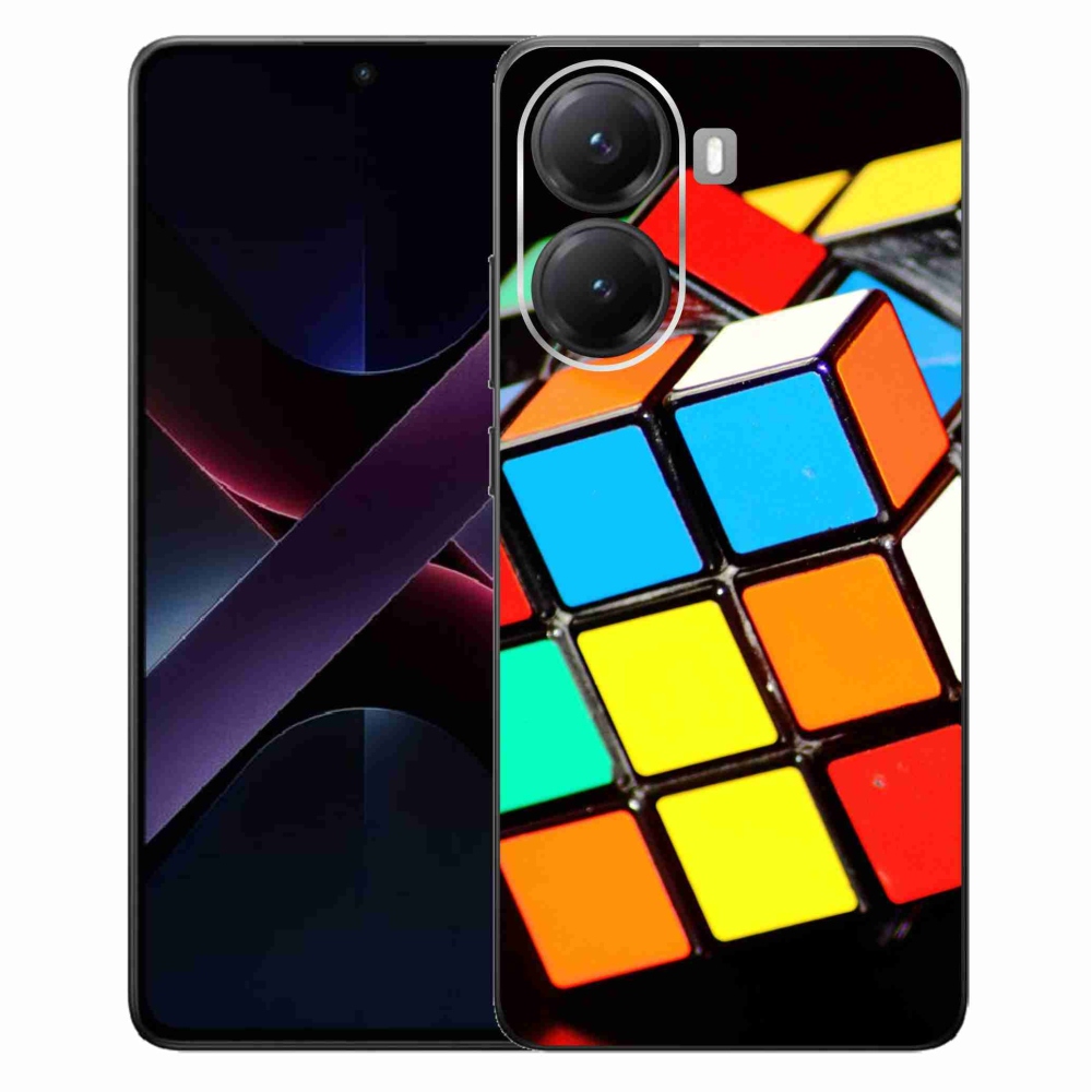 Gélový kryt mmCase na Xiaomi Poco X7 Pro 5G - rubikova kocka