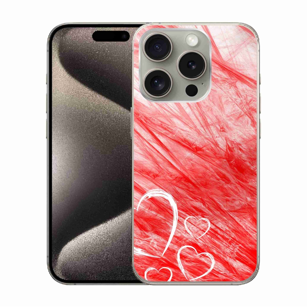 Gélový kryt mmCase na iPhone 15 Pro - heart