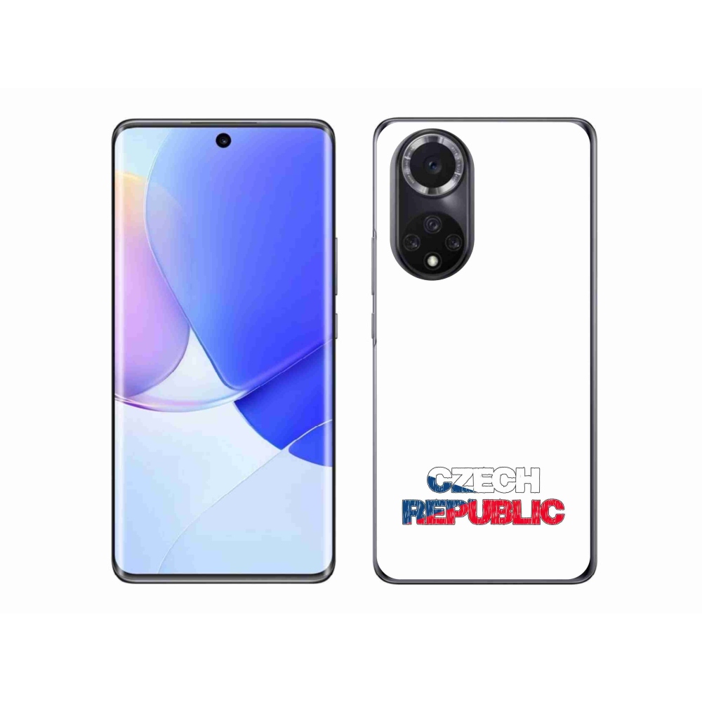 Gélový kryt mmCase na Huawei Nova 9 - Czech Republic biele pozadie