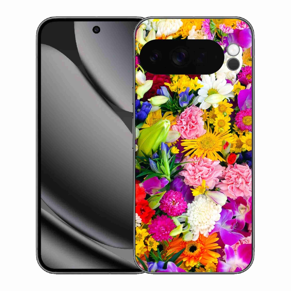 Gélový kryt mmCase na Google Pixel 10 Pro XL - kvety 12