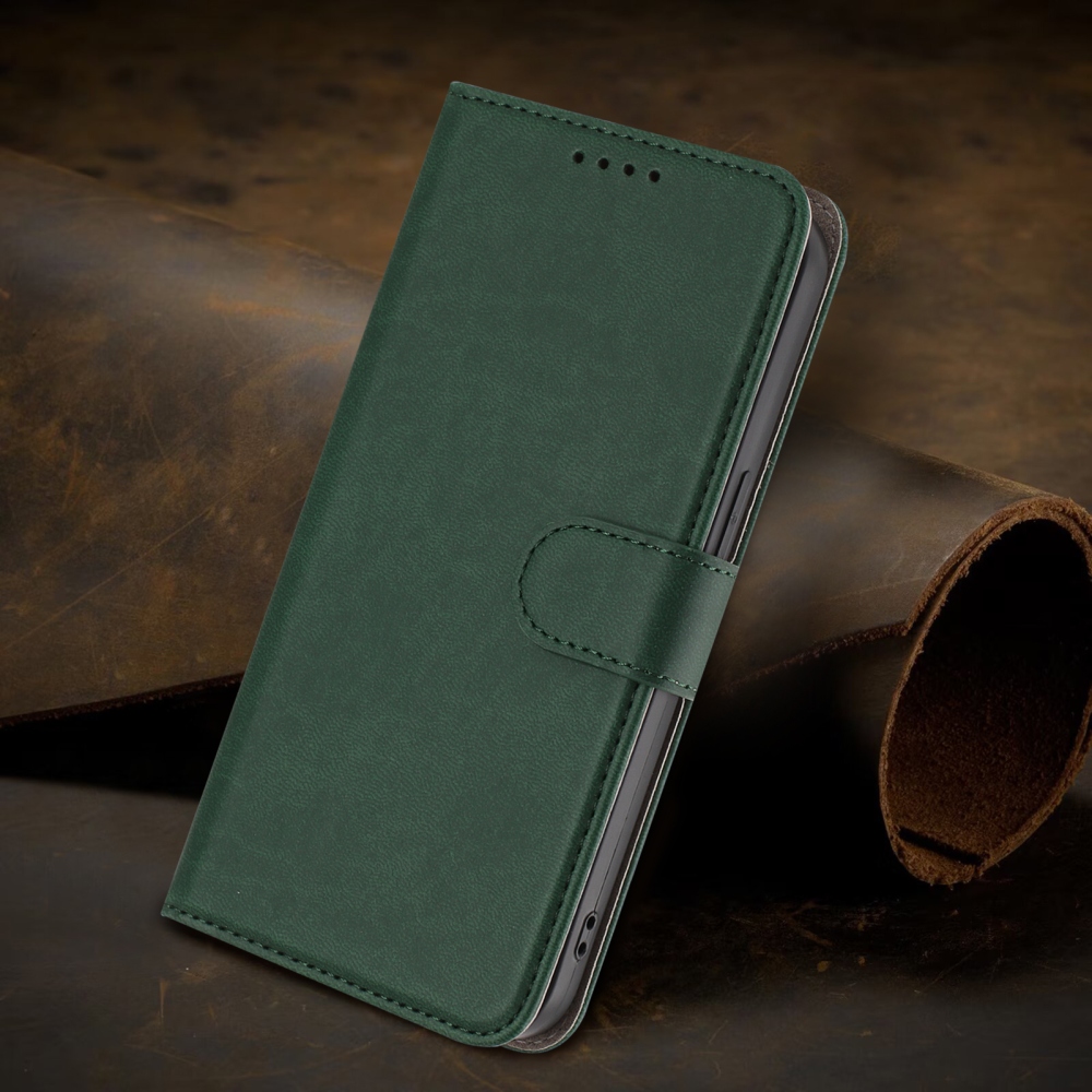 Snap knižkové púzdro na Xiaomi Redmi 15 4G/5G (171mm) - zelené