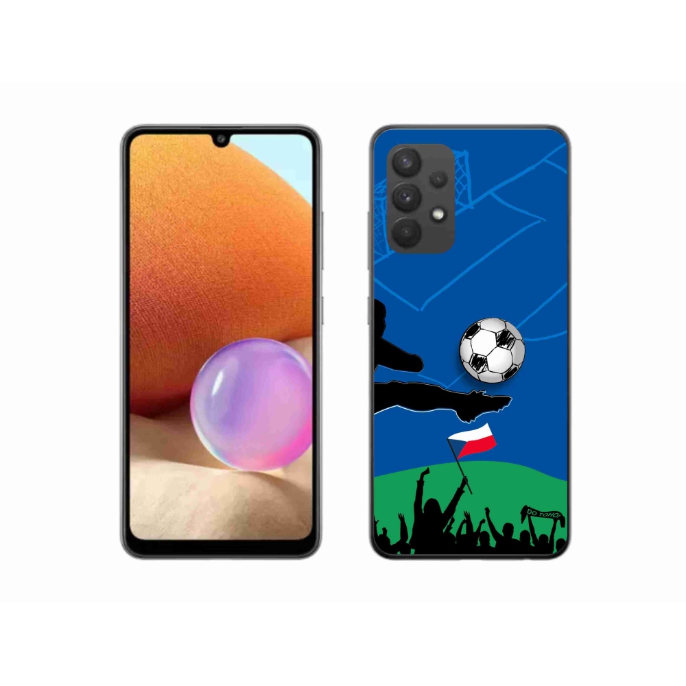 Gelový kryt mmCase na Samsung Galaxy A32 4G - fanoušci fotbalu