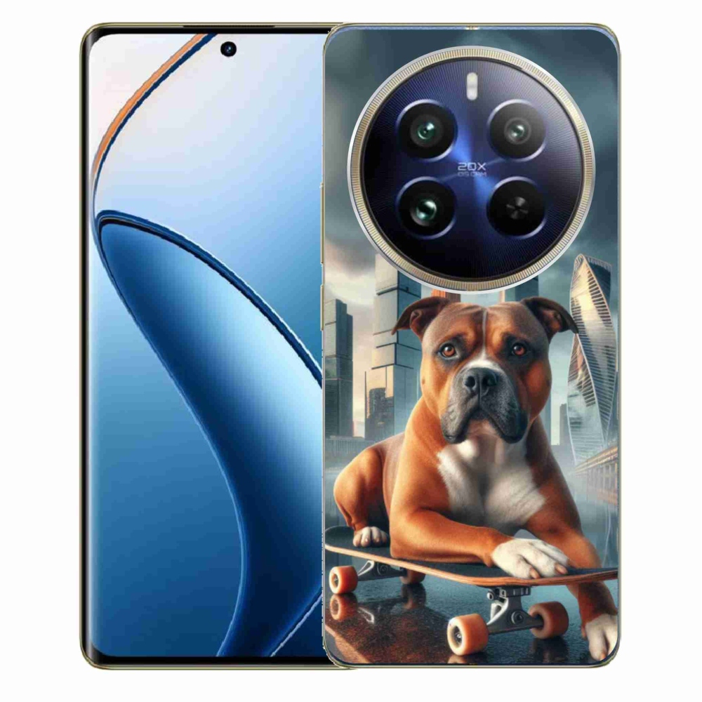Gélový kryt mmCase na Realme 12 Pro 5G/12 Pro+ 5G - pes na skateboarde