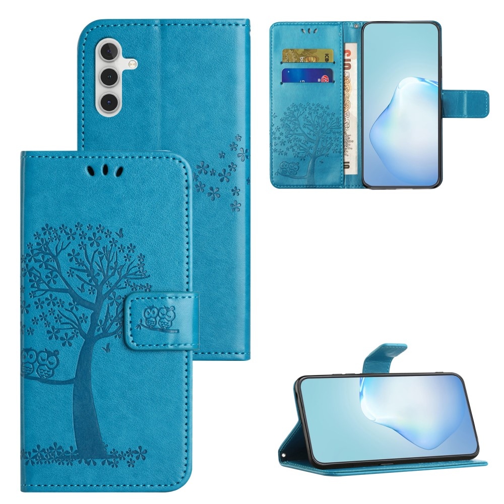 Tree knižkové púzdro na Samsung Galaxy M15 5G - modré