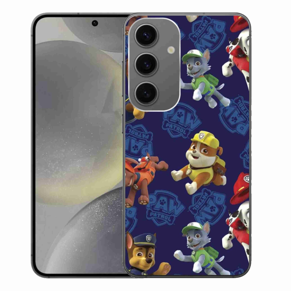 Gélový kryt mmCase na Samsung Galaxy S24+ - labková patrola 1