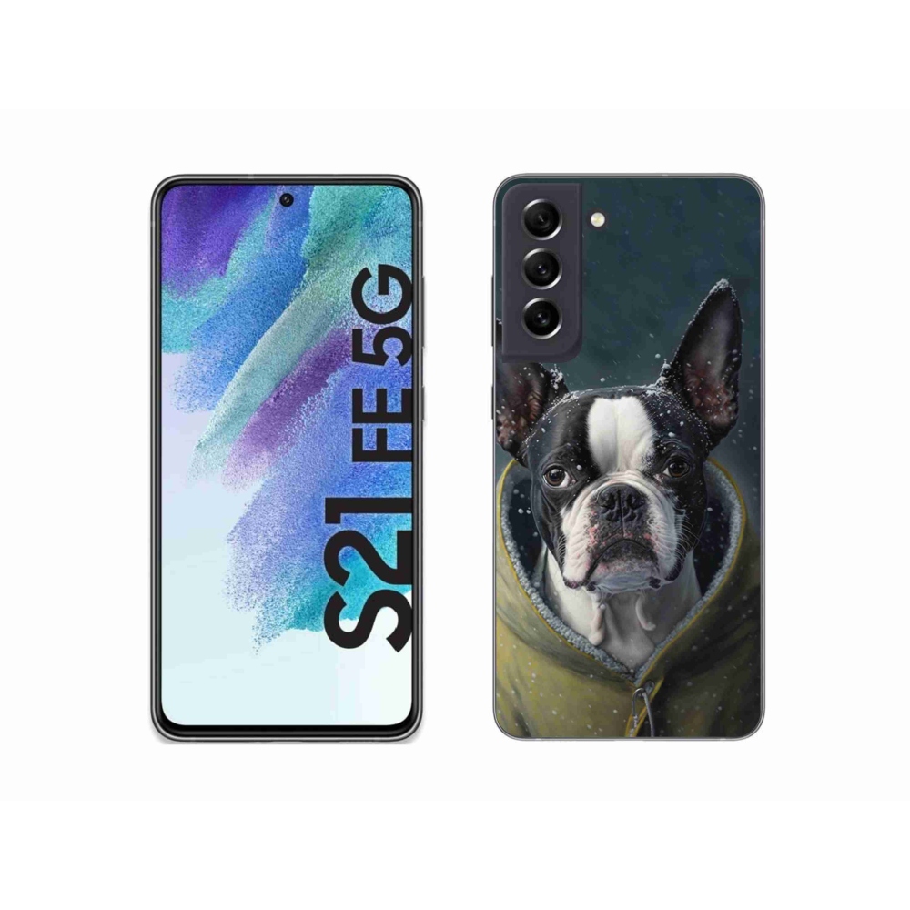 Gélový kryt mmCase na Samsung Galaxy S21 FE 5G - buldoček