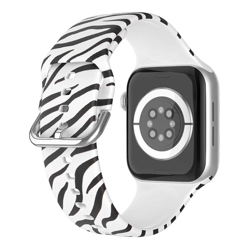 Print silikónový remienok na Apple Watch Ultra/Ultra 2 49mm/SE/SE 2022/2023 44mm/9/8/7 45mm/6/5/4 44mm/3/2/1 42 mm - vzor K