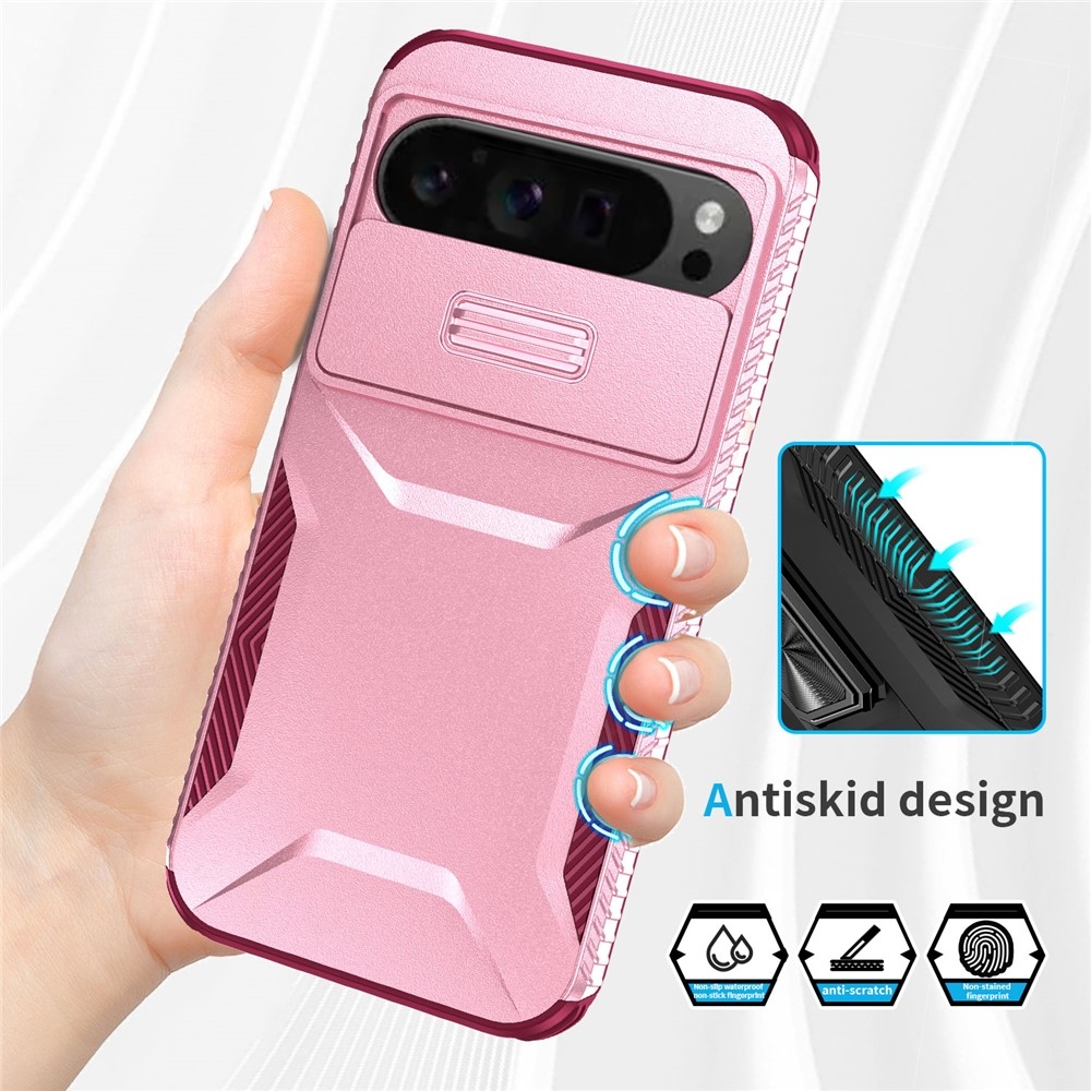 Lid odolný kryt na Google Pixel 10 Pro XL - ružový/vínový